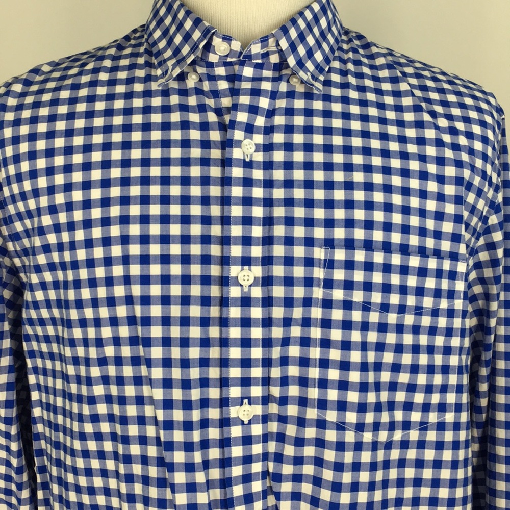 Bonobos 100% Cotton Mens Shirt Size XL Blue